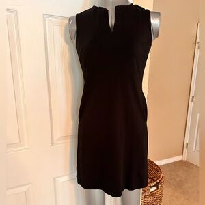 New York & Company little black dress. V neck sleeveless cotton.